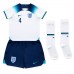 Billige England Declan Rice #4 Børnetøj Hjemmebanetrøje til baby VM 2022 Kortærmet (+ korte bukser)